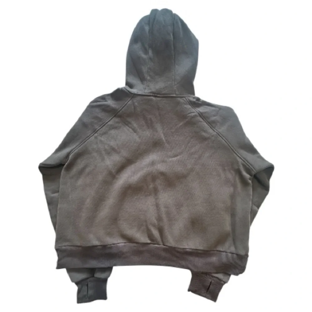 XIEEREDUO | Sweatshirts Half Zip Cropped Pullover Brown Hoodie | Size Large NWOT - Picture 8 of 11